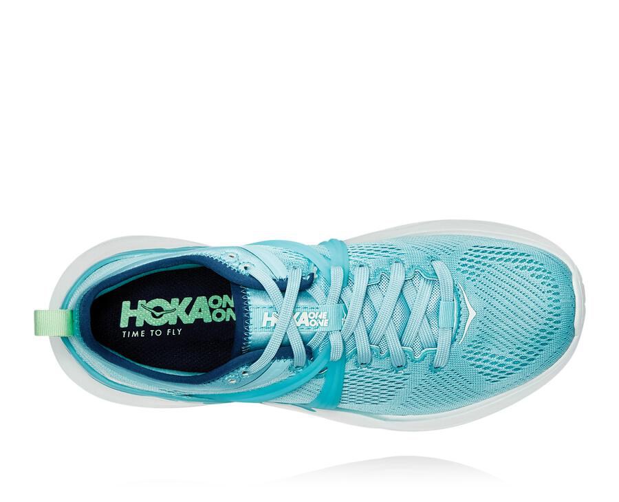 Tenis Hoka One One Mujer Azules/Blancos - Tivra - MPWQ96210